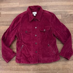 Christopher & Banks corduroy jacket size medium M
 b77